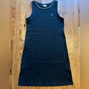 Vintage Lacoste black shift dress, size 38